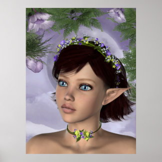 KRW Floral Fairy Fantasy Poster