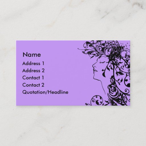 Customizable KRW Flourishing Beauty Business Card
