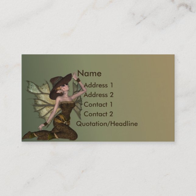 KRW Forest Pixie Business Card (Front)