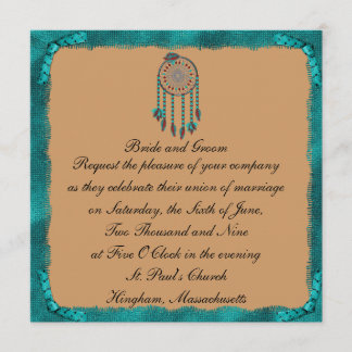KRW Framed Dreamcatcher Custom Wedding Invitation