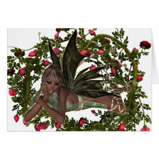 KRW Garden Faery African American Custom Card (Front Horizontal)