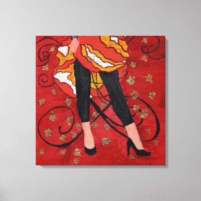 KRW Girls Just Wanna Have Fun Canvas Print (Front)