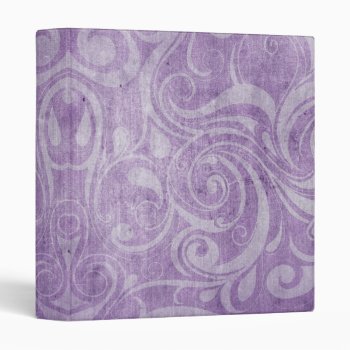 Krw Gothic Swirls Purple Binder/album * 3 Ring Binder by KRWDesigns at Zazzle