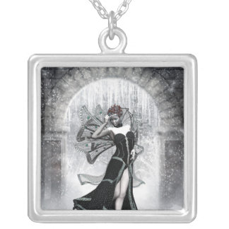 KRW Gothic Winter Fairy Fantasy Silver Necklace