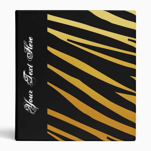 KRW Gradient Tiger Stripe Back to School Binder* 3 Ring Binder (Front)
