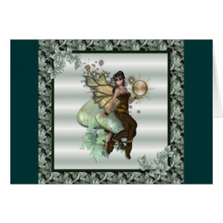KRW Green Leaf Faery Cards
