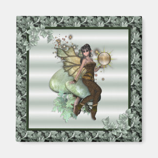 KRW Green Leaf Faery Magnet