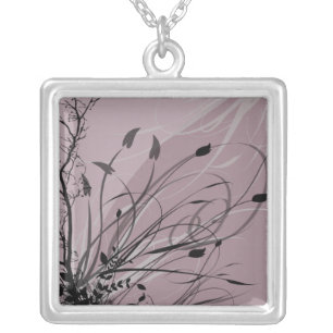 KRW Grunge in Misty Lavender Silver Necklace