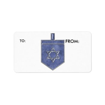 Krw Hanukkah Dreidel To And From Label by KRWHolidays at Zazzle