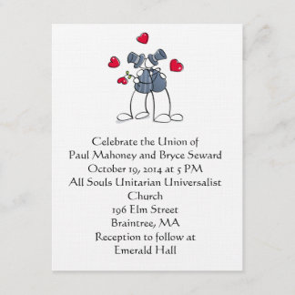 KRW Happy Grooms Gay Marriage Custom Invitation