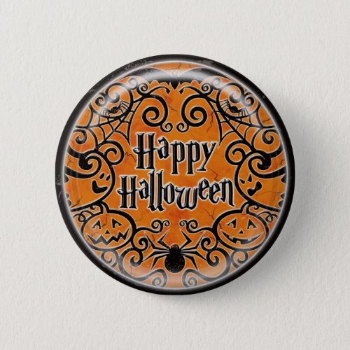 KRW Happy Halloween Scroll Design Pin