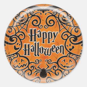 KRW Happy Halloween Scroll Design Sticker
