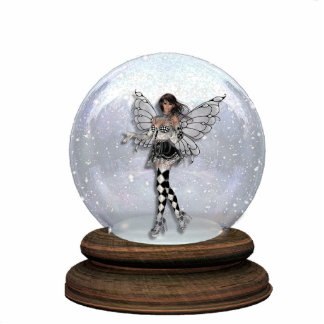 KRW Harlequin Faery Globe Sculpture