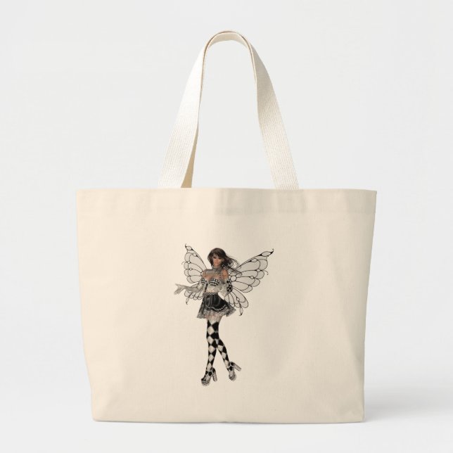 KRW Harlequin Faery Large Tote Bag (Front)