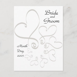 KRW Hearts Save the Date Custom Postcard