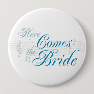KRW Here Comes the Bride Button - Pin