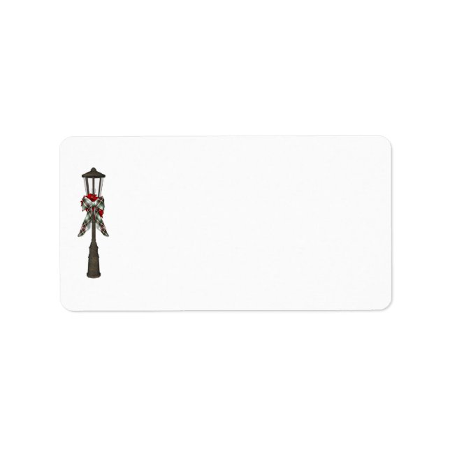 KRW Holiday Lamp Post Address Blank Label (Front)
