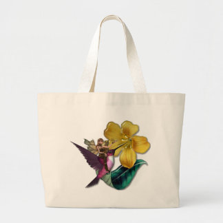 KRW Hummingbird Faery Large Tote Bag