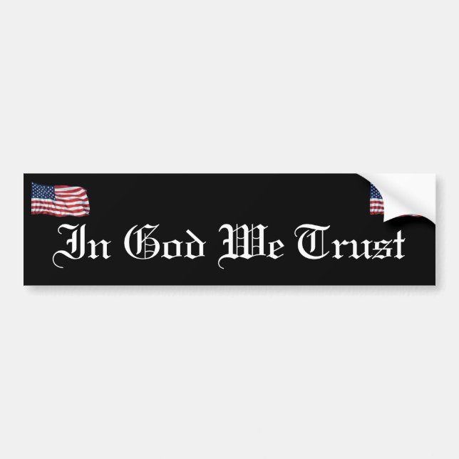 KRW In God We Trust Bumper Sticker (Front)