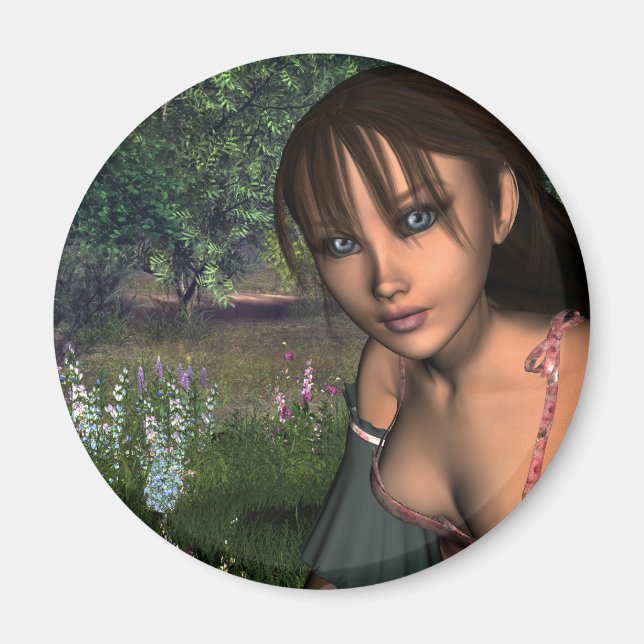 KRW In the Forest Fantasy Magnet (Front)