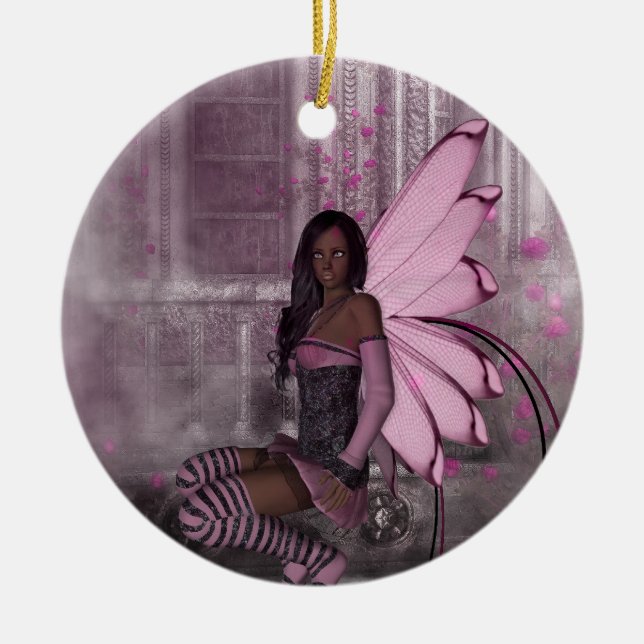 KRW In the Midnight Mist Faery Fantasy Ornament (Front)