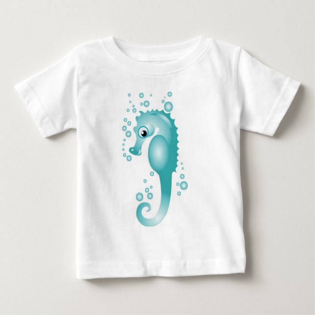 KRW Infant's Cute Seahorse T-Shirt (Front)