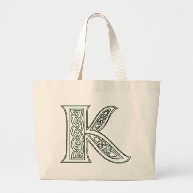 KRW - K - Celtic Monogrammed Tote Bag (Front)
