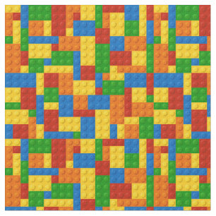 KRW Kids Colorful Brick Building Blocks Fabric