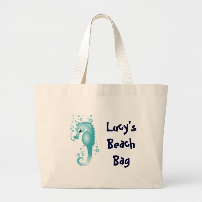 KRW Kid's Custom Seahorse Beach Bag (Front)