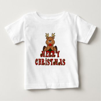 Krw Kid's Reindeer Merry Christmas Shirt by KRWHolidays at Zazzle