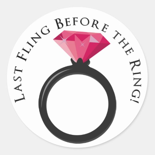 KRW Last Fling Before the Ring Pink Black Sticker