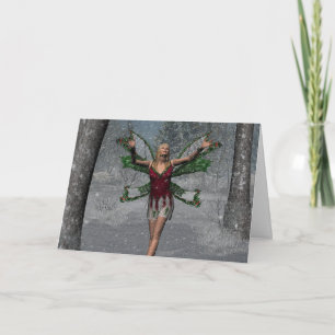KRW Let It Snow Christmas Faery Card