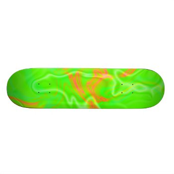 Krw Lime Green Electric Funk Skateboard by KRWDesigns at Zazzle