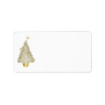 Krw Little Xmas Tree Holiday Blank Address Label at Zazzle