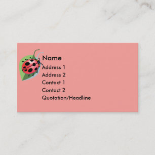 KRW Lucky Ladybug Business Card