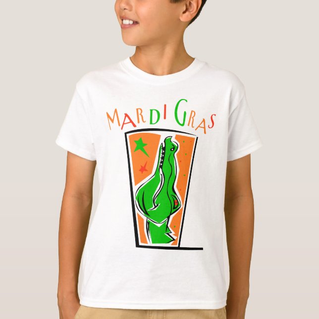 KRW Mardi Gras Gator T-Shirt (Front)