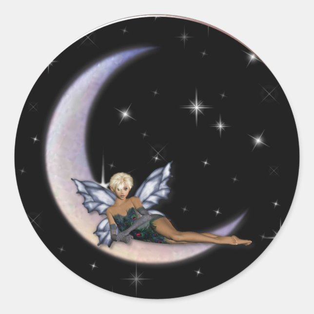 KRW Moon Faery Classic Round Sticker (Front)