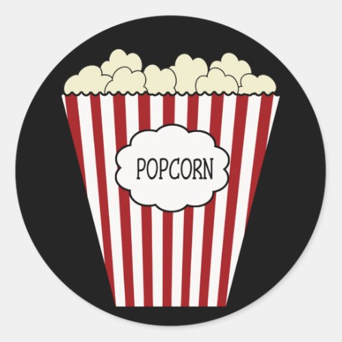 KRW Movie Theater Popcorn Sticker