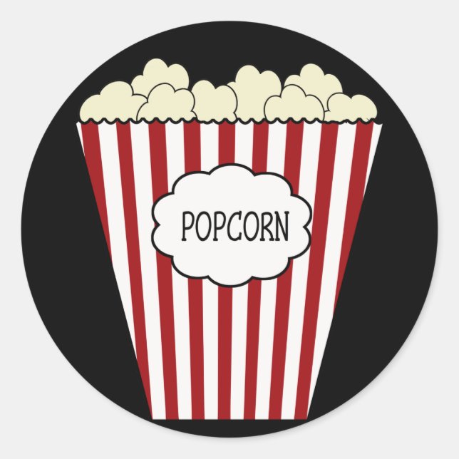 KRW Movie Theater Popcorn Sticker (Front)