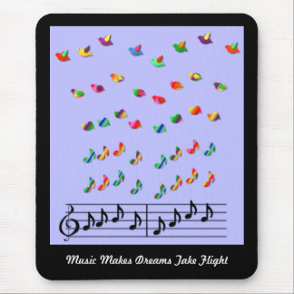 KRW Music Makes Dreams Take Flight Mouse Pad
