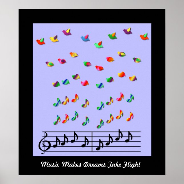 KRW Music Makes Dreams Take Flight Poster (Front)