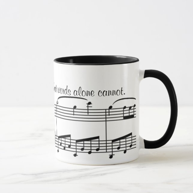 KRW Music touches feelings that words alone ... Mug (Right)