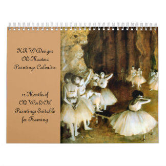 KRW Old Masters Oil Painting Calendar