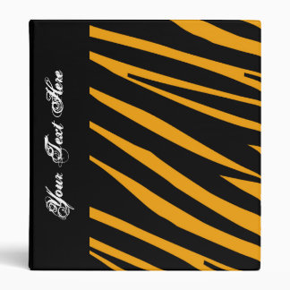 KRW Orange Tiger Stripe Back to School Binder* 3 Ring Binder
