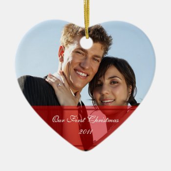 Krw Our First Christmas Together Custom Ornament by KRWHolidays at Zazzle