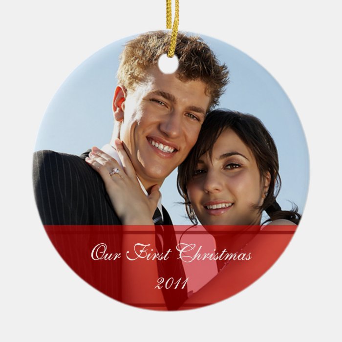 KRW Our First Christmas Together Custom Ornament