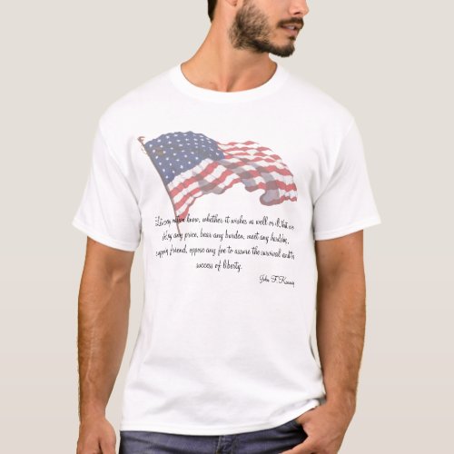 KRW Patriotic John F Kennedy Quote T_Shirt