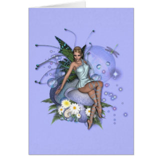KRW Picking Daisies Faery Blank Card