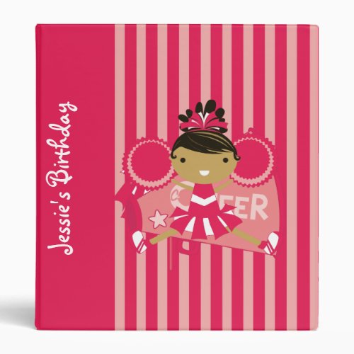 KRW Pink Cheerleader Birthday Album Binder 