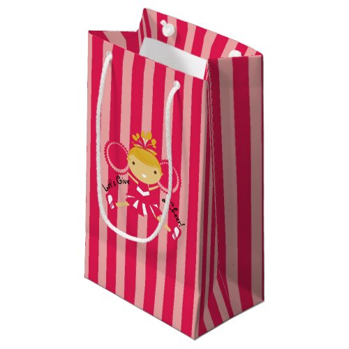 KRW Pink Cheerleader Party Gift Bag _ Small